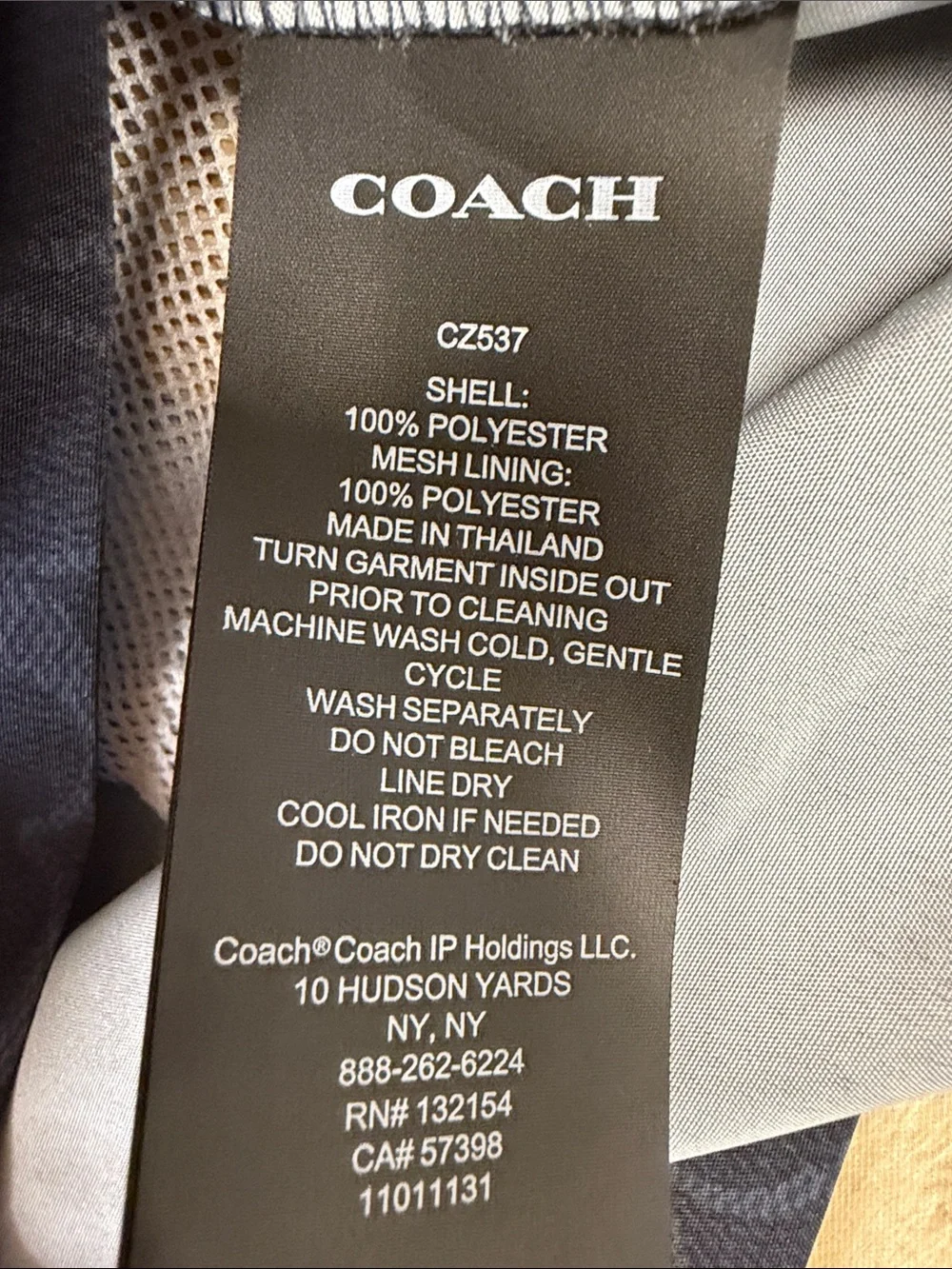 COACH SIGNATURE SWIM TRUNKS NAVY - XL